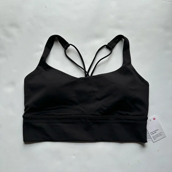 NWT! lululemon athletica Free to Be Black Long Line Sports Bra - Picture 7 of 13